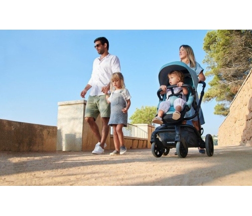 Easywalker Harvey 2 Wózek głęboko-spacerowy (zawiera stelaż, siedzisko z budką i pałąkiem)  Ocean Blue