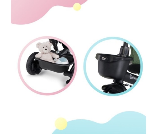 Детский трехколесный велосипед Kinderkraft Spinstep 5in1 Platinum grey