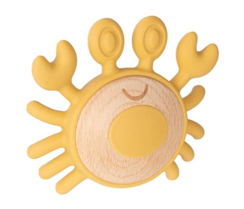 Canpol Babies Gryzak Drewniano-Silikonowy Dla Niemowląt Krab 80/306