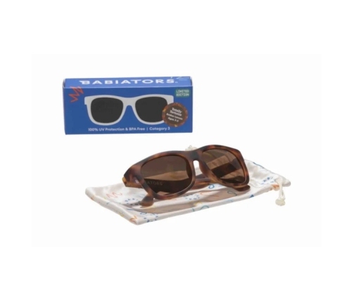 Babiators Totally Tortoise Amber Lenses Polaryzacja O-NAV009-M Rozmiar 3-5+
