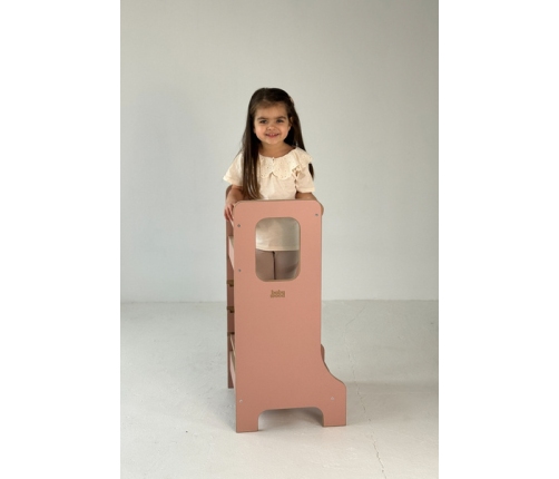 Baby Wood Slim M Kitchen Helper Różowy