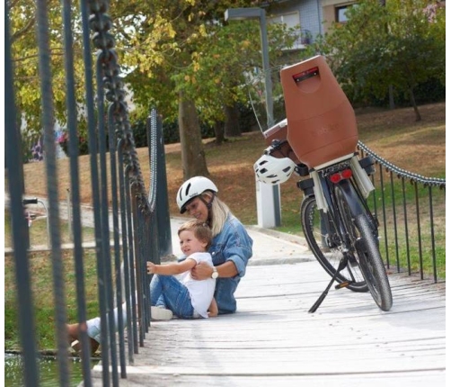 Bobike Fotelik Rowerowy Exclusive Maxi Plus Led 1p Rama Urban Black