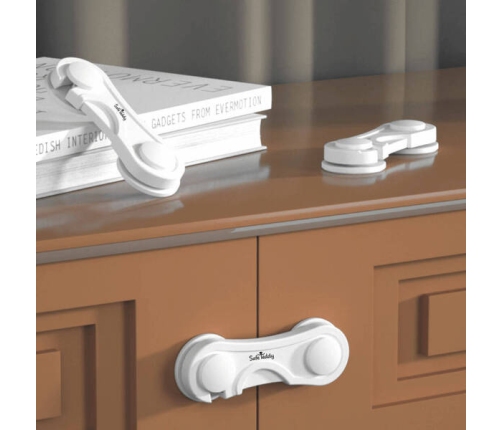 Safe Teddy Zabezpieczenie Blokada Szafek z Klejem 2 szt.