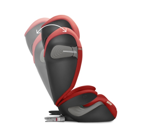 Cybex Solution S2 I-Fix Hibiscus Red 2023 Bērnu autosēdeklis 15-50 kg + Vasaras pārvalks