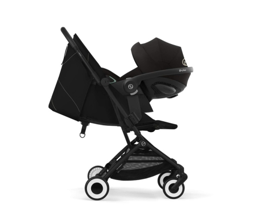 Cybex Orfeo Magic Black 2025 Pastaigu rati + Cybex aizsargbarjera