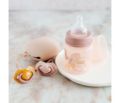 Canpol Babies Silikonowy Smoczek Symetryczny Light Touch Gold 18msc 2 szt 22/666_pin