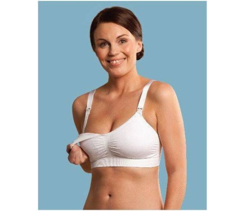 Carriwell 3300 Bezszwowy Biustonosz Do Karmienia Z Wkładką Formującą Biały S