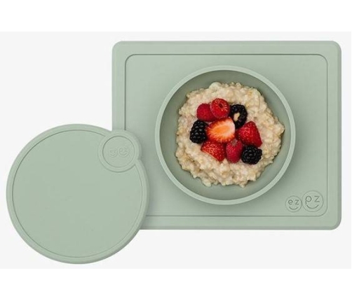 EZPZ Silikonowa Pokrywka Do Miseczki Mini Bowl Pastelowa Zieleń