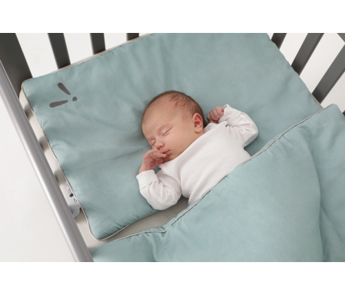 Piapimo SleepSweet Pościel Dziecięca z Wypełnieniem Dwustronna 80 x 100 cm Szary i Piaskowy