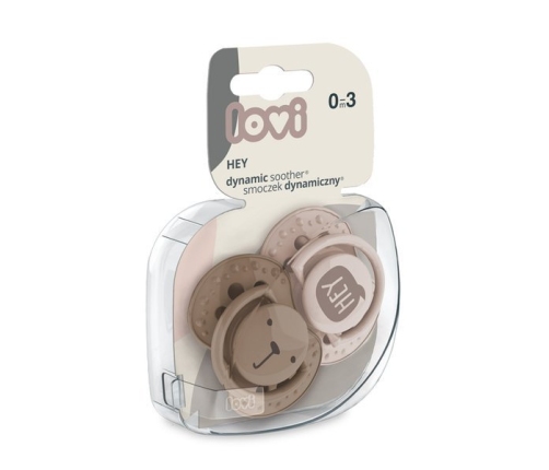 Lovi Smoczek silikonowy dynamiczny 0-3m 2szt. Hey Girl 22/885