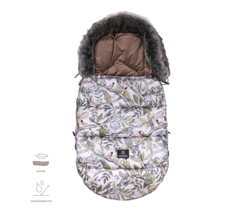 Makaszka Śpiworek Premium Do Wózka 12-36m Ornithology