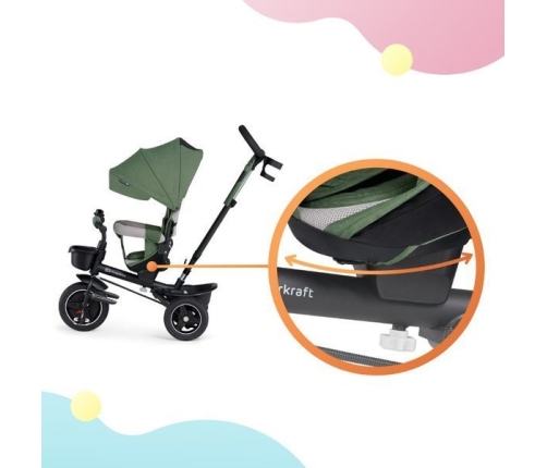 Kinderkraft Spinstep Rowerek Trójkołowy Pastel Green