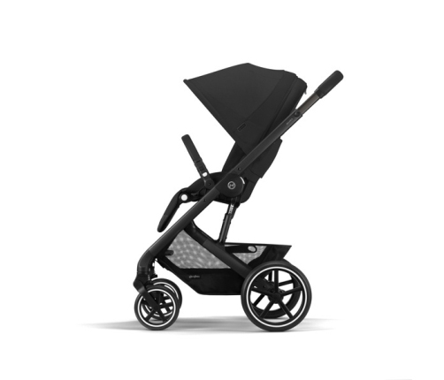 Cybex Balios S Lux Moon Black 2023 + Cybex Aton B2 i-Size + Cybex One base Детская коляска 4 в 1