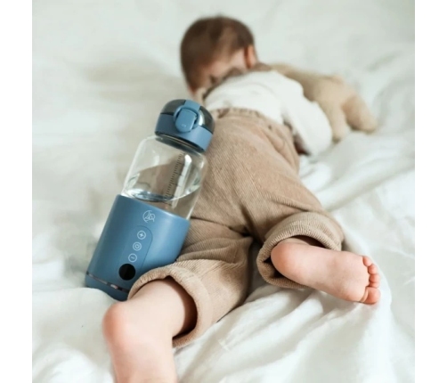 MyBabyBottle Przenośny Podgrzewacz do Butelek, Wody i Mleka dla Dzieci - Niebieski