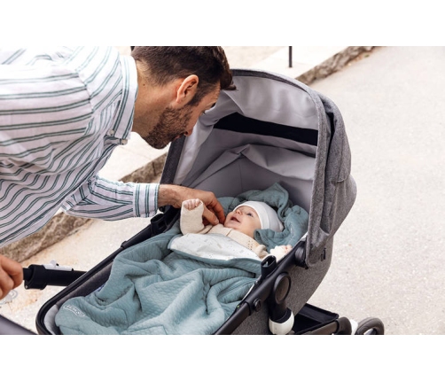 Bērnu ratu guļammaiss BeSafe Voksi Breeze Light Grey