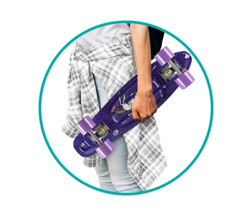 QKids Deskorolka Galaxy Fioletowa