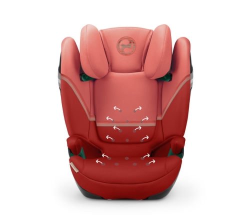 Cybex Solution S2 I-Fix Fotelik Samochodowy 15-50 kg Hibiscus Red 2023 + BabySafe Organizer + Babysafe Nakładka Na Pas