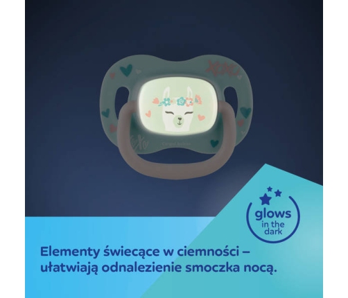 Canpol Babies Smoczek Silikonowy Symetryczny 0-6m Exotic Lama 34/920_lama