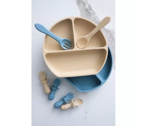 MYROYS Łyżeczka i Widelczyk Niebieski