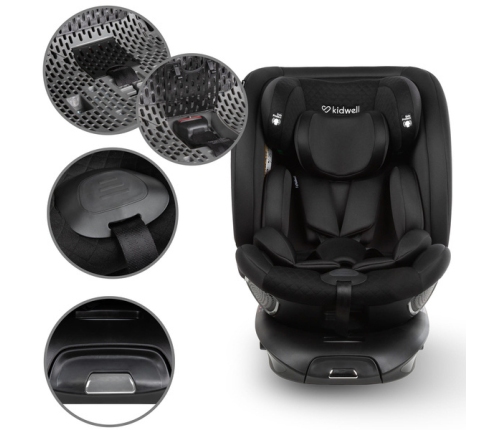 Kidwell GOCAR Fotelik Samochodowy 9-25 kg Black