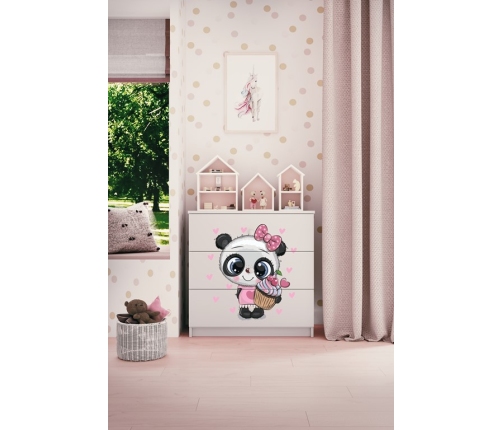 Chest of drawers babydreams white panda