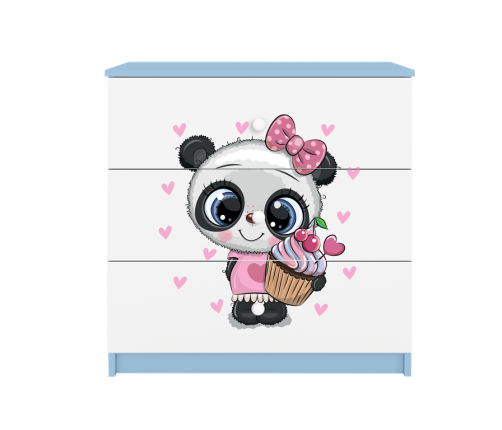 Chest of drawers babydreams blue panda