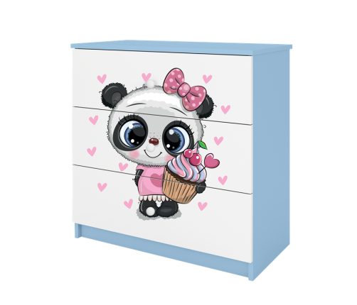Chest of drawers babydreams blue panda