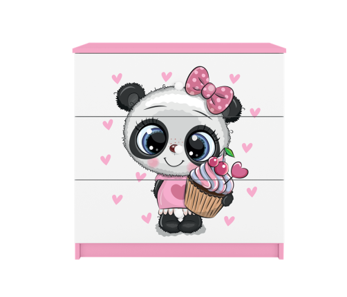 Chest of drawers babydreams pink panda