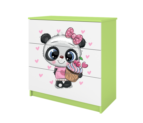 Chest of drawers babydreams green panda