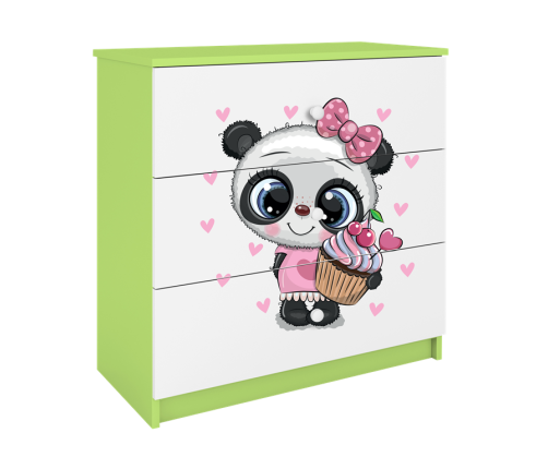 Chest of drawers babydreams green panda