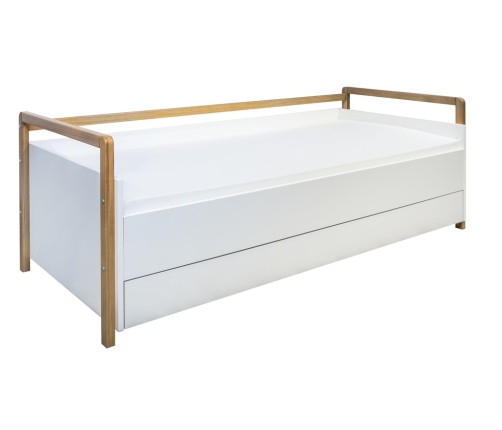 Кровать Victor White с ящиком и матрасом 180x80