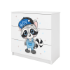 Chest of drawers babydreams white raccoon