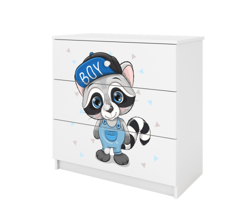 Chest of drawers babydreams white raccoon