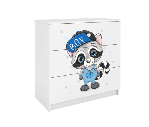 Chest of drawers babydreams white raccoon
