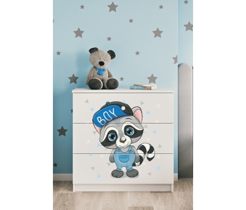 Chest of drawers babydreams white raccoon