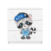 Chest of drawers babydreams white raccoon