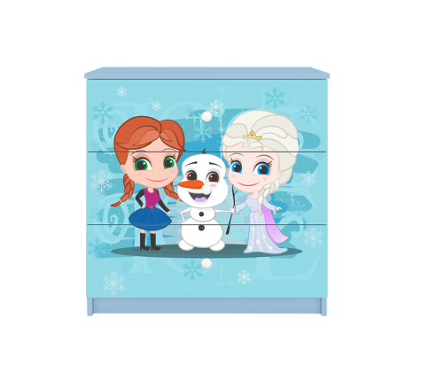 Chest of drawers babydreams blue frozen land