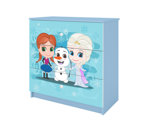 Chest of drawers babydreams blue frozen land