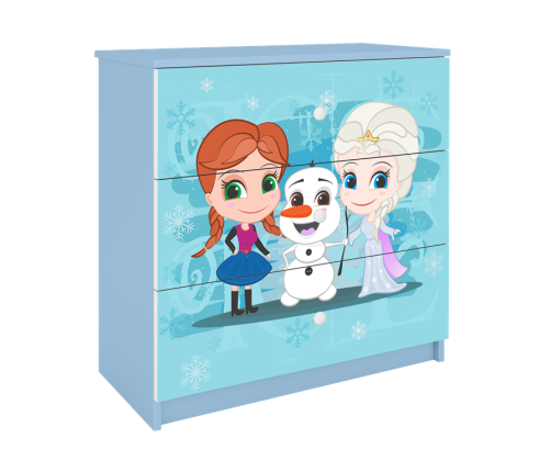 Chest of drawers babydreams blue frozen land