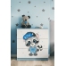 Chest of drawers babydreams blue raccoon
