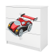 Komoda babydreams biała auto wyścigowe