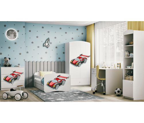 Komoda babydreams biała auto wyścigowe