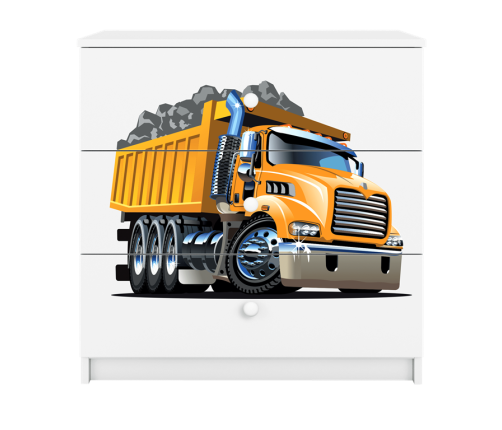 Komoda babydreams biała ciężarówka