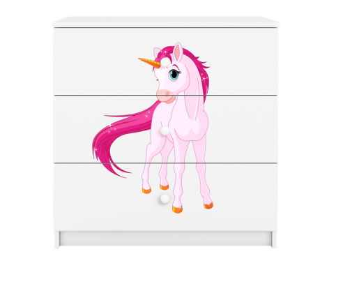 Chest of drawers babydreams white horse