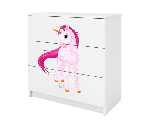 Chest of drawers babydreams white horse