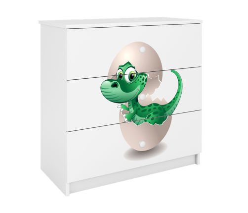 Komoda babydreams biała mały dino