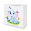 Komoda babydreams biała słonik Komoda babydreams biała słonik