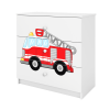 Komoda babydreams biała straż pożarna