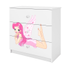Komoda babydreams biała wróżka ze skrzydełkami Komoda babydreams biała wróżka ze skrzydełkami