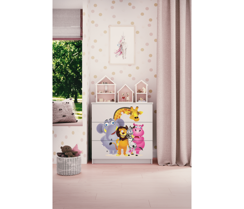 Komoda babydreams biała zoo